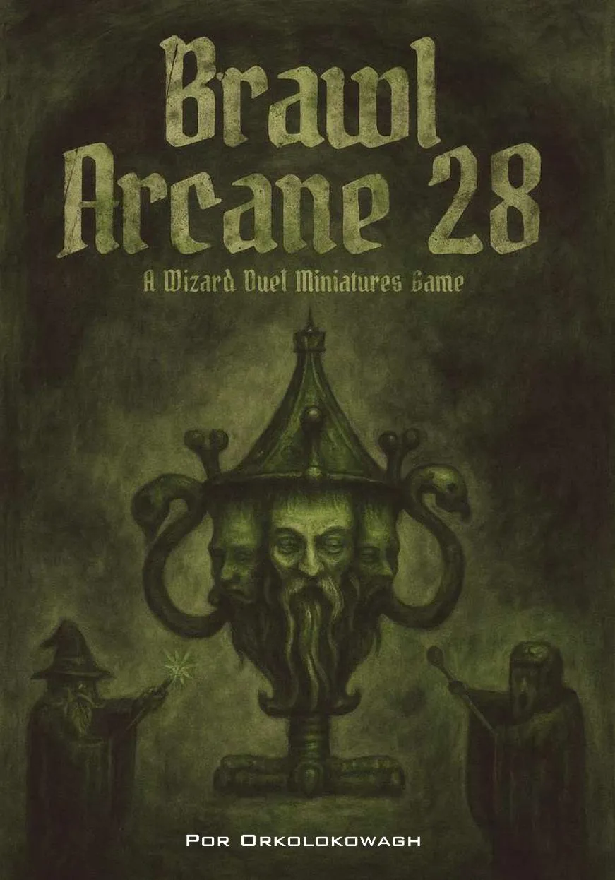 Hechiceros enfrentándose en una arena de BrawlArcane28