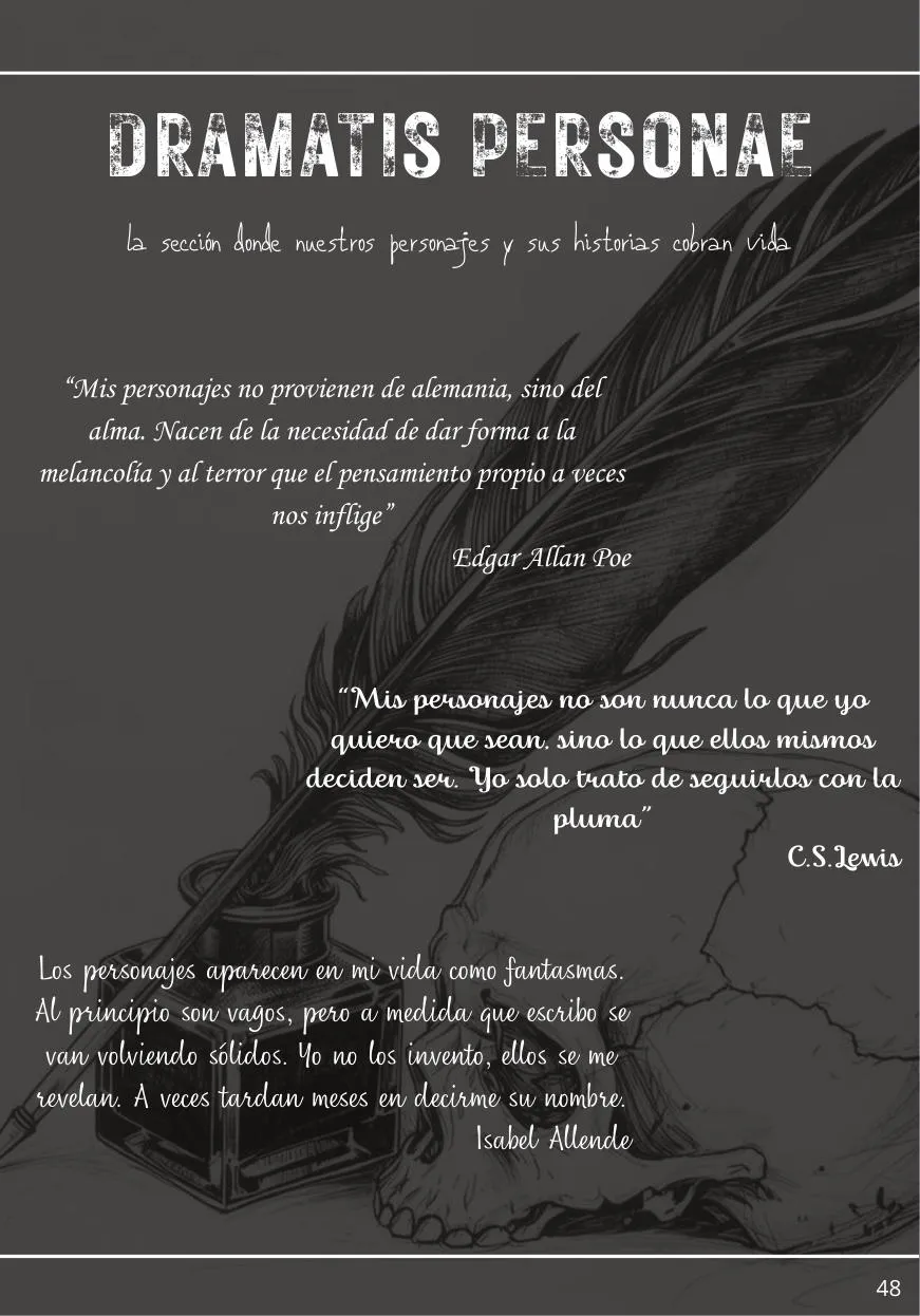 Personajes y sus historias del movimiento 28