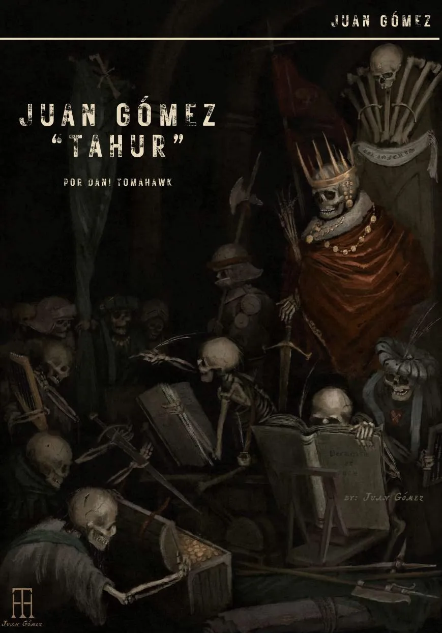 Ilustración de fantasía oscura por Juan Gómez Tahur