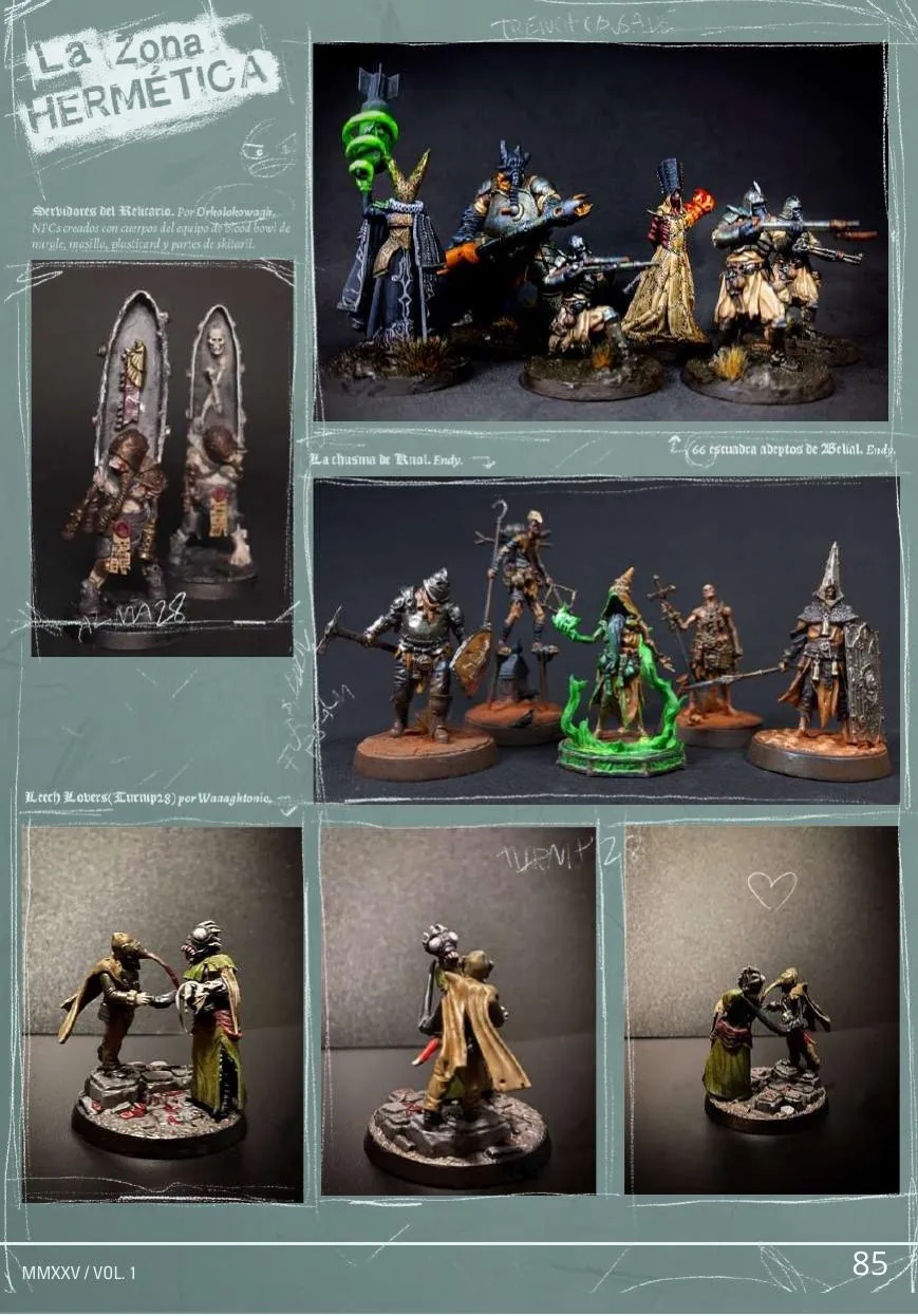 Galería de miniaturas pintadas por la comunidad Sector 28